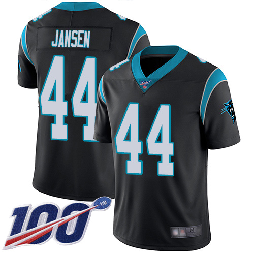 Carolina Panthers Limited Black Men J.J. Jansen Home Jersey NFL Football #44 100th Season Vapor Untouchable
